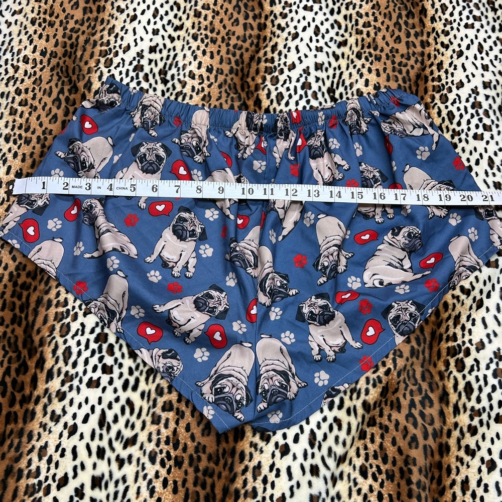 SHEIN pug dog sleep shorts & cami sz XL EUC
